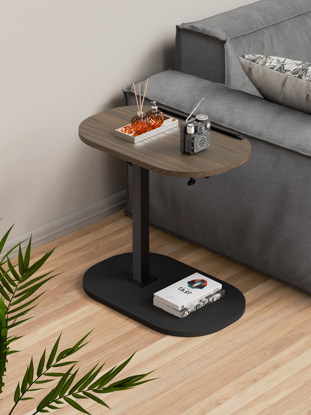 Beistelltisch C Form mit 360° Drehfunktion