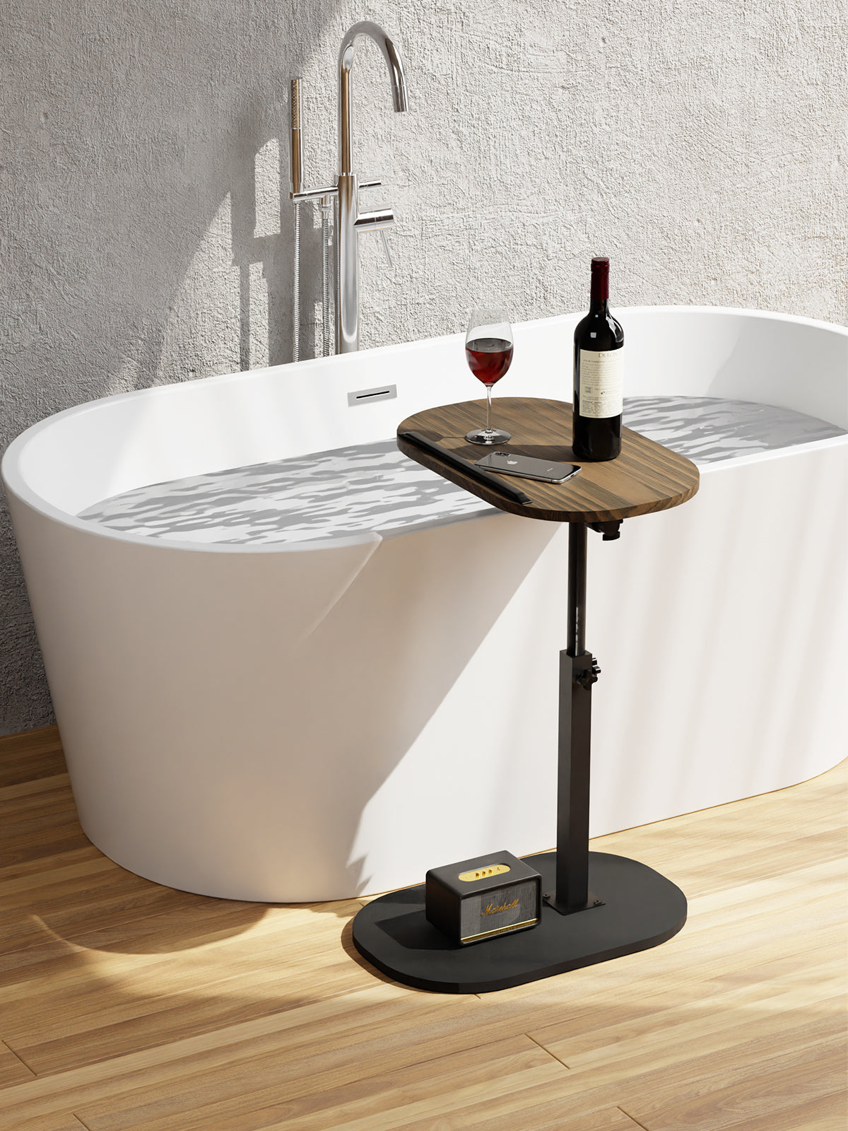 Beistelltisch C Form mit 360° Drehfunktion