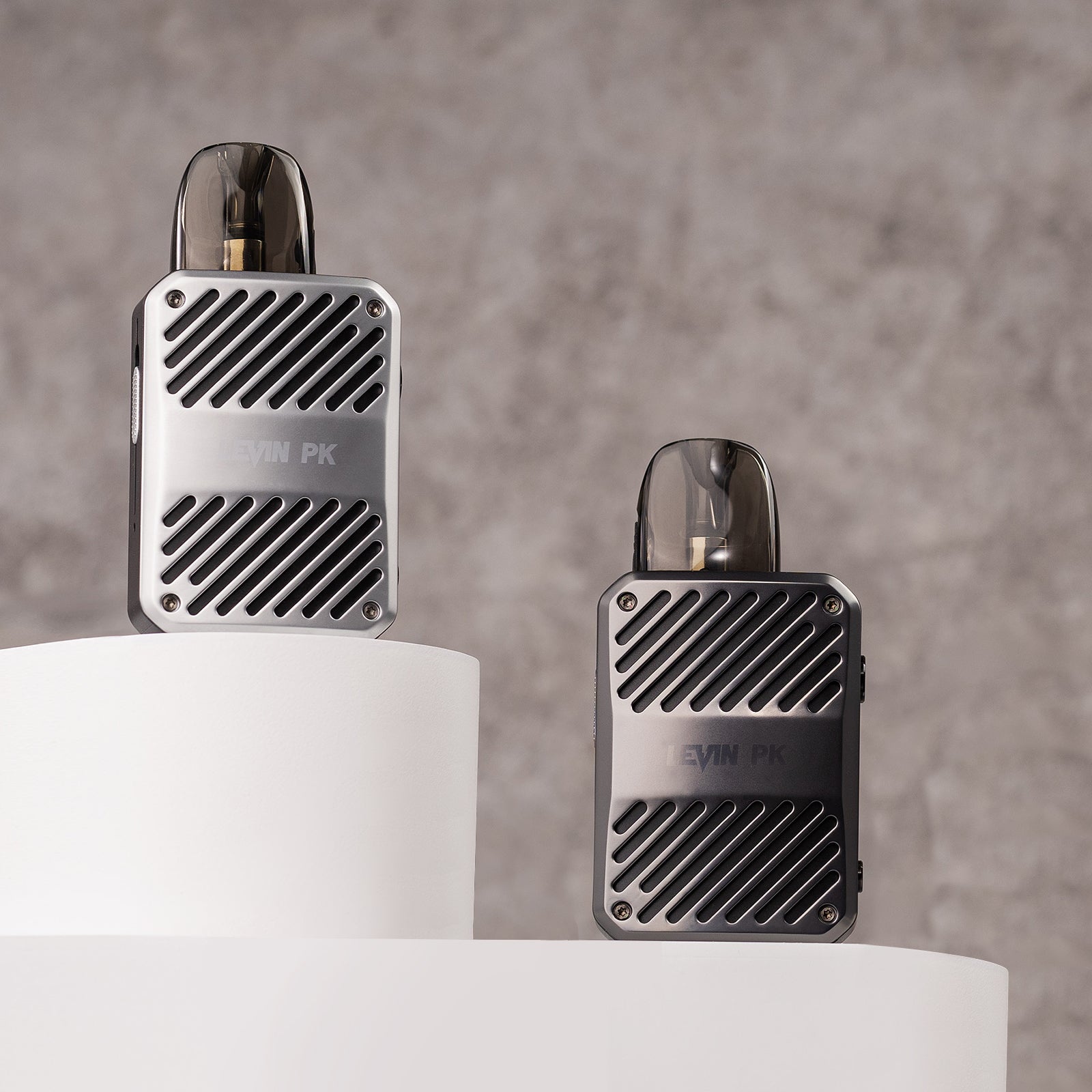 Vape Nachfüllbar, LEVIN PK Pod System E Zigarette 3ml 1000mAh, Aufladbare Zest Bar Vape Farbe Grau, 0 Nikotin