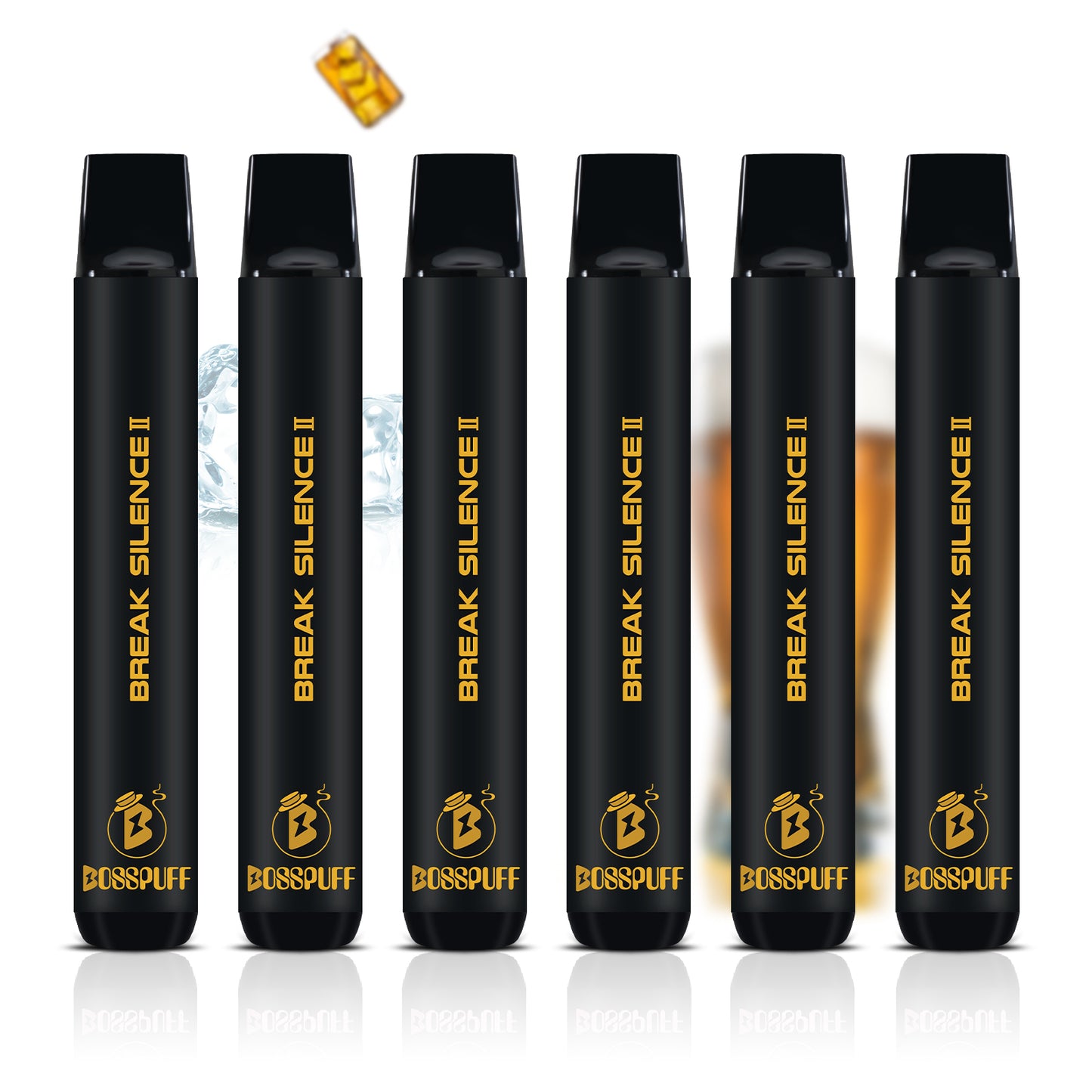 【BIG DEAL】BOSSPUFF 0% NICOTINE 600 Puff*6 pcs Disposable Electronic Cigarette
